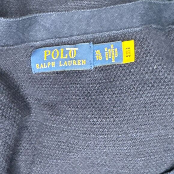 Polo Ralph Lauren Men's Textured Cotton- Linen V-Neck Cardigan Sz: XL - Picture 3 of 3